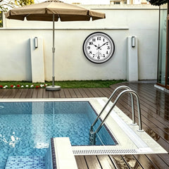 Side view of the waterproof JENLYSTIME clock