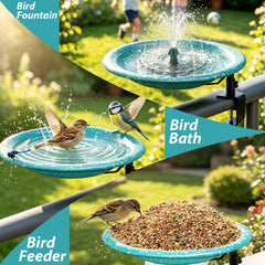 Side View of TIANCENTRAL H Birdbath and Feeder