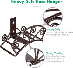 Side view of TomCare Garden Hose Holder showing flower design