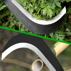 Side view of Z & G Billhook Sickle Machete showing blade design