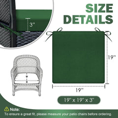 Side view of Zonamat Outdoor Chair Cushions showing thickness