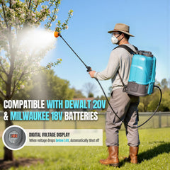 SideKing 5.2 Gallon sprayer with 20V battery and charger