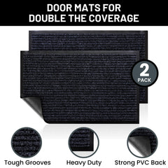 Sierra Concepts Front Door Mat 30x17 Steel Gray side view