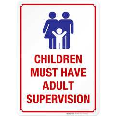 Sigo Signs Pool Sign front view, 10x14 inches, white with black text