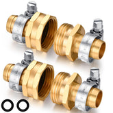 SIGURANTA Brass Garden Hose Repair Kit, 5/8" Barb connectors