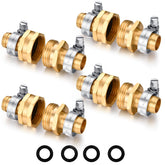 SIGURANTA Garden Hose Repair Connector Kit with clamps and washers