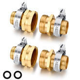 SIGURANTA Garden Hose Repair Kit with brass connectors and clamps