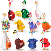 Silicherry 11-piece goose outfit collection with multicolour designs
