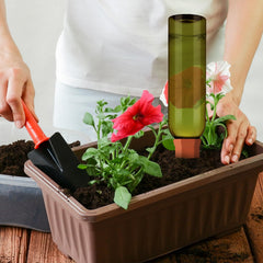 SiliFine watering spikes showing compatibility with bottles