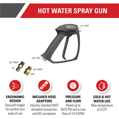 SIMPSON Pressure Washer Gun with M22 and QC adapters