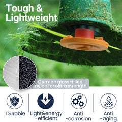 SIMUSI Universal Weed Eater Head installed on a trimmer