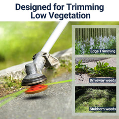 SIMUSI Weed Eater Head with hardware adapter kit laid out