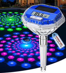 Sinbyuer Floating Solar Pool Thermometer with vibrant light show