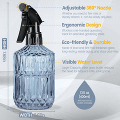 Sincengel Glass Plant Mister adjustable nozzle close-up