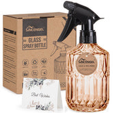 Sincengel Glass Plant Spray Bottle front view, orange colour