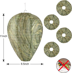 Single DECYOOL wasp nest decoy measuring 8.5 inches in diameter