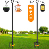 SINLEY 90 inch Double Shepherds Hook front view