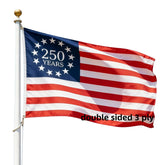 Sirrail 250th Anniversary USA Flag 3x5 ft front view with vibrant graphics
