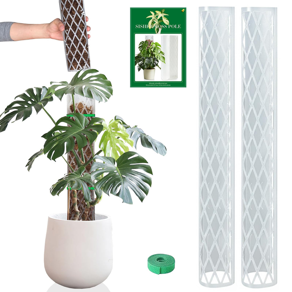 Sisher 16 Inch Plastic Moss Pole front view