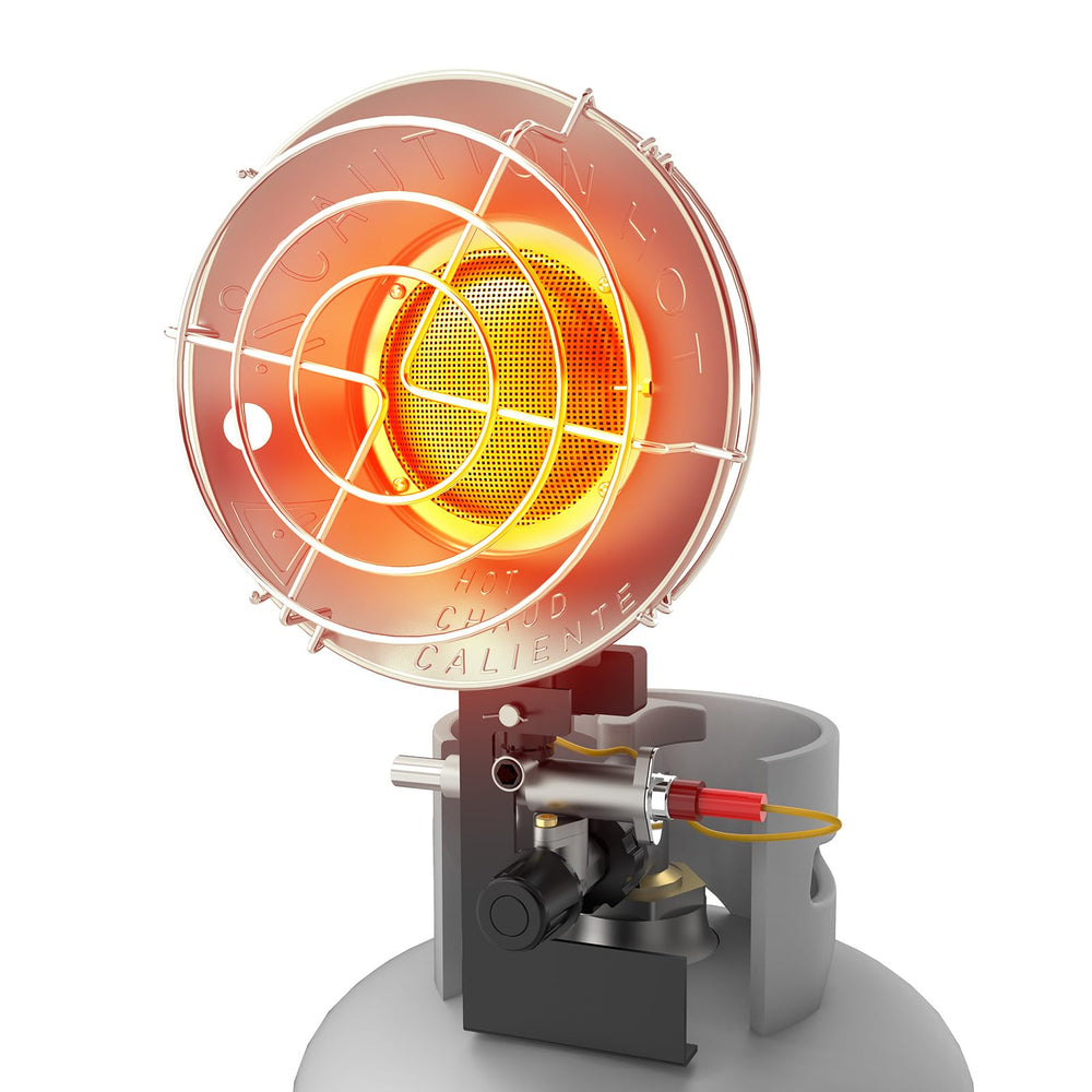 SISUPASSIE Portable Propane Heater front view in red