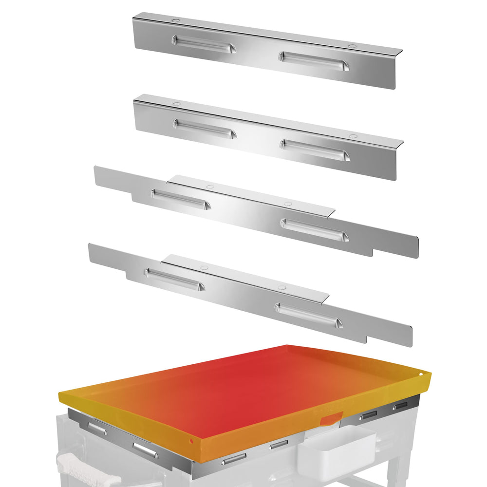 Sivsis Wind Guards for 28" griddle front view