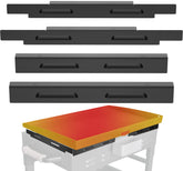 Sivsis Wind Guards for 28" Griddles front view with stainless steel finish