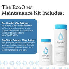 Six 8 oz. bottles of SPA Monthly water conditioner