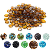 Skyflame 10-pound fire glass beads in caramel color, front view