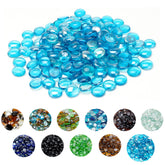 Skyflame Caribbean Blue fire glass beads front view in packaging