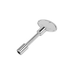 Skyflame Universal Gas Valve Key front view in polished chrome