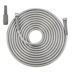 Skyward 80ft Stainless Steel Garden Hose with metal connector