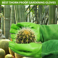 SLARMOR gardening gloves demonstrating elbow-length gauntlet feature