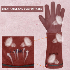SLARMOR Gardening Gloves on a gardening tool