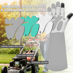 SLARMOR Gardening Gloves touch screen feature close-up