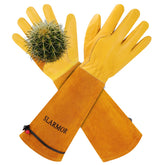 SLARMOR Gardening Gloves X-Small yellow front view