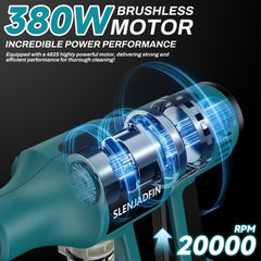 SLENJADFIN Cordless Portable Washer 6-in-1 nozzle close-up