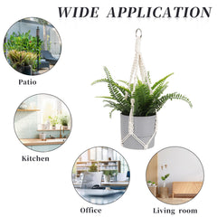 Sliverdew hanging plant holder in a living room setting