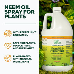 Smart Grower Neem Oil Spray 128 Fl Oz back view