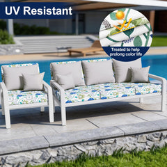 Smiry Cushion Cover on outdoor furniture, showcasing fit