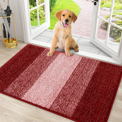 Smiry Dog Door Mat 30x20 inches in burgundy front view