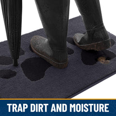 Smiry Dog Door Mat showing non-slip backing