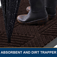 Smiry doormat low profile design next to an entrance