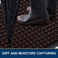 Smiry doormat showing textured surface for dirt capture