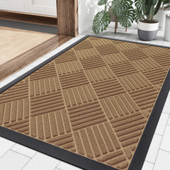 Smiry Front Door Mat 35x23 inch coffee colour front view