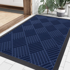 Smiry Front Door Mat 35x23 inch navy blue front view