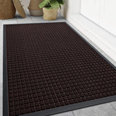 Smiry Front Door Mat 47x32 inch brown front view