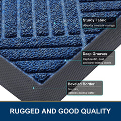 Smiry Front Door Mat in outdoor entrance setting