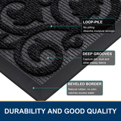 Smiry Front Door Mat in outdoor setting