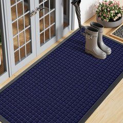 Smiry Front Door Mat Navy Blue 71x23 inches front view