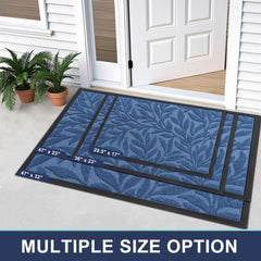 Smiry Leaf Front Door Mat showing foliage design